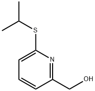 6-[(1-Methylethyl)thio]-2-pyridinemethanol Structure