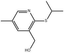 5-Methyl-2-[(1-methylethyl)thio]-3-pyridinemethanol Structure