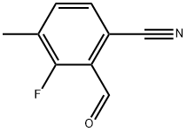 3-Fluoro-2-formyl-4-methylbenzonitrile Structure