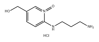 3-Pyridinemethanol, 6-[(3-aminopropyl)amino]-, 1-oxide, hydrochloride (1:1) Structure