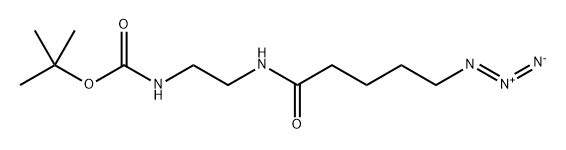 tert-butyl (2-(5-azidopentanamido)ethyl)carbamate Structure