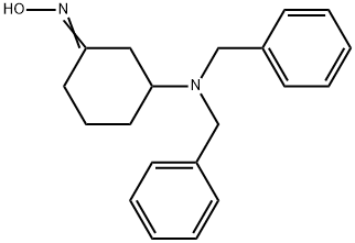 (Z)-3-(dibenzylamino)cyclohexan-1-oneoxime Structure