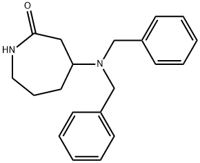 4-(dibenzylamino)azepan-2-one Structure