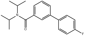 4'-Fluoro-N,N-bis(1-methylethyl)[1,1'-biphenyl]-3-carboxamide Structure