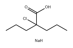 2-chloro-2-propylpentanoic acid Structure