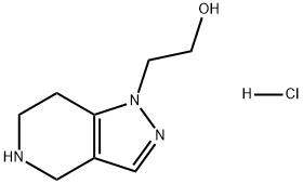 1H-Pyrazolo[4,3-c]pyridine-1-ethanol, 4,5,6,7-tetrahydro-, hydrochloride (1:1) Structure