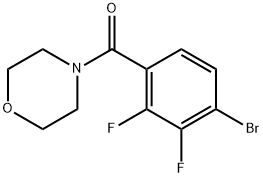 (4-bromo-2,3-difluorophenyl)(morpholino)methanone Structure