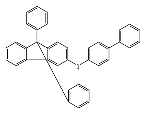 N-[1,1′-Biphenyl]-4-yl-9,9-diphenyl-9H-fluoren-3-amine 구조식 이미지