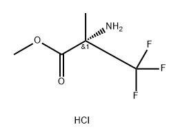 methyl (S)-2-amino-3,3,3-trifluoro-2-methylpropanoate hydrochloride Structure