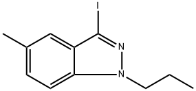 3-Iodo-5-methyl-1-propyl-1H-indazole Structure