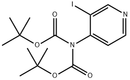 3-iodopyridin-4-di-Boc-amine Structure