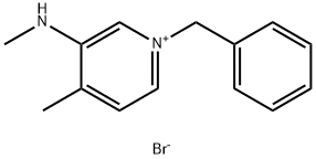 Pyridinium, 4-methyl-3-(methylamino)-1-(phenylmethyl)-, bromide (1:1) Structure