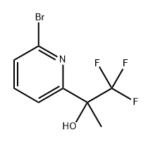 2-Pyridinemethanol, 6-bromo-α-methyl-α-(trifluoromethyl)- Structure