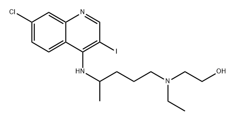 7-Chloro-3-iodo Hydroxychloroquine Structure