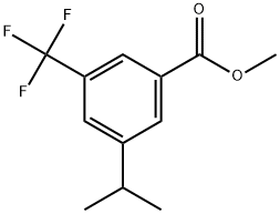 Methyl 3-(1-methylethyl)-5-(trifluoromethyl)benzoate Structure