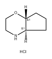 Cyclopent[b]-1,4-oxazine, octahydro-, hydrochloride (1:1), (4aR,7aR)-rel Structure