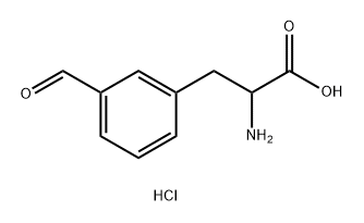 Phenylalanine, 3-formyl-, hydrochloride (1:1) Structure