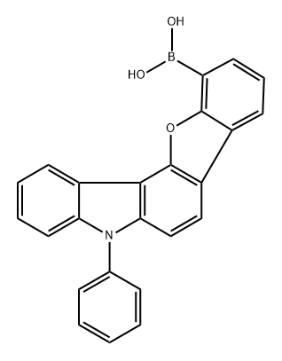 B-(5-Phenyl-5H-benzofuro[3,2-c]carbazol-11-yl)boronic acid Structure