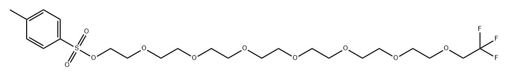 1,1,1-Trifluoroethyl-PEG8-Tos Structure