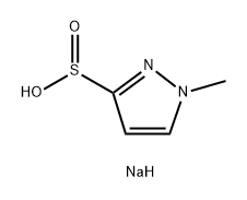 1H-Pyrazole-3-sulfinic acid, 1-methyl-, sodium salt (1:1) Structure