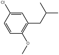 4-Chloro-1-methoxy-2-(2-methylpropyl)benzene Structure