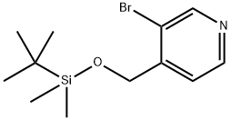 3-Bromo-4-[[[(11-dimethylethyl)dimethylsilyl]oxy]methyl]pyridine Structure