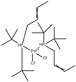 Bis(di-tert-butyl(2-butenyl)phosphine)dichloropalladium(II) Structure