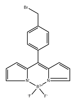 Boron, [2-[[4-(bromomethyl)phenyl](2H-pyrrol-2-ylidene-κN)methyl]-1H-pyrrolato-κN]difluoro-, (T-4)- Structure