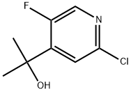 2-Chloro-5-fluoro-α,α-dimethyl-4-pyridinemethanol Structure