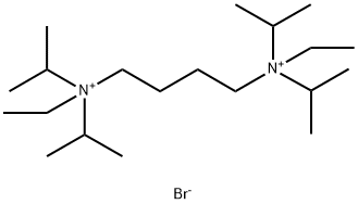 1,4-Butanediaminium, N1,N4-diethyl-N1,N1,N4,N4-tetrakis(1-methylethyl)-, bromide (1:2) 구조식 이미지