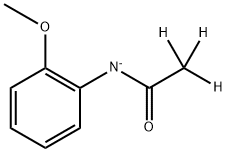 Acetamide-2,2,2-d3, N-(2-methoxyphenyl)-, ion(1-) (9CI) Structure