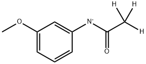 Acetamide-2,2,2-d3, N-(3-methoxyphenyl)-, ion(1-) (9CI) Structure