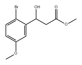 Methyl 3-(2-bromo-5-methoxyphenyl)-3-hydroxypropanoate Structure