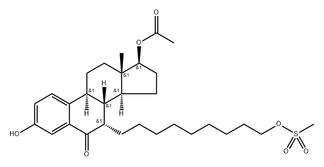 Fulvestrant Impurity 3 구조식 이미지