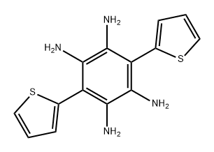 3,6-Dithienyl-1,2,4,5-benzenetetramine Structure