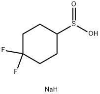 4,4-difluorocyclohexane-1-sulfinic acid sodium Structure