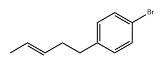 4-(3-(E)-penten-1-yl)bromobenzene Structure