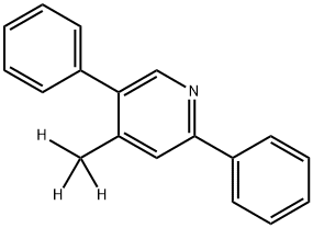 Pyridine, 4-(methyl-d3)-2,5-diphenyl- Structure