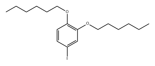 1,2-bis(hexyloxy)-4-iodobenzene 구조식 이미지