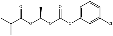 (1R)-1-[[(3-Chlorophenoxy)carbonyl]oxy]ethyl 2-methylpropanoate Structure