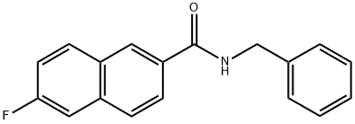 6-Fluoro-N-(phenylmethyl)-2-naphthalenecarboxamide Structure