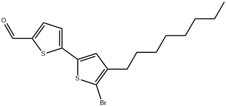 5'-bromo-4'-octyl-2,2'-bithiophene-5-carbaldehyde Structure