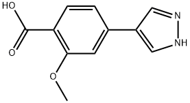 2-methoxy-4-(1H-pyrazol-4-yl)benzoic acid Structure