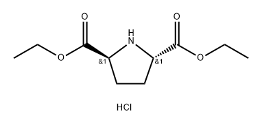 trans-Diethyl pyrrolidine-2,5-dicarboxylate hydrochloride 구조식 이미지