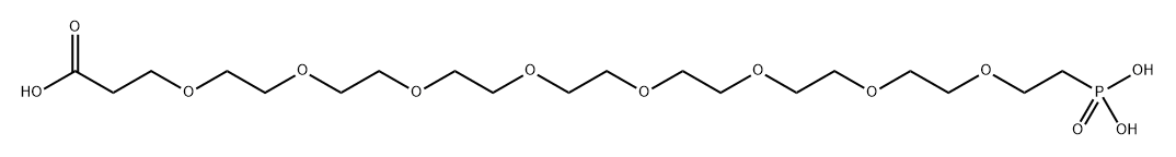 Carboxy-PEG8-phosphonic acid Structure