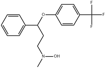 Benzenepropanamine, N-hydroxy-N-methyl-γ-[4-(trifluoromethyl)phenoxy]- Structure