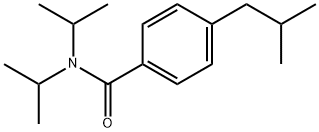 N,N-Bis(1-methylethyl)-4-(2-methylpropyl)benzamide Structure