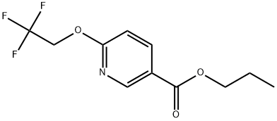 Propyl 6-(2,2,2-trifluoroethoxy)-3-pyridinecarboxylate Structure