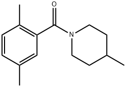 (2,5-Dimethylphenyl)(4-methyl-1-piperidinyl)methanone Structure