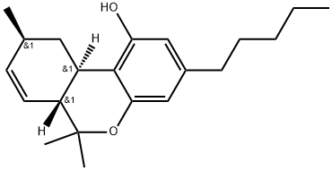 6H-Dibenzo[b,d]pyran-1-ol, 6a,9,10,10a-tetrahydro-6,6,9-trimethyl-3-pentyl-, [6aR-(6aα,9α,10aβ)]- (9CI) Structure